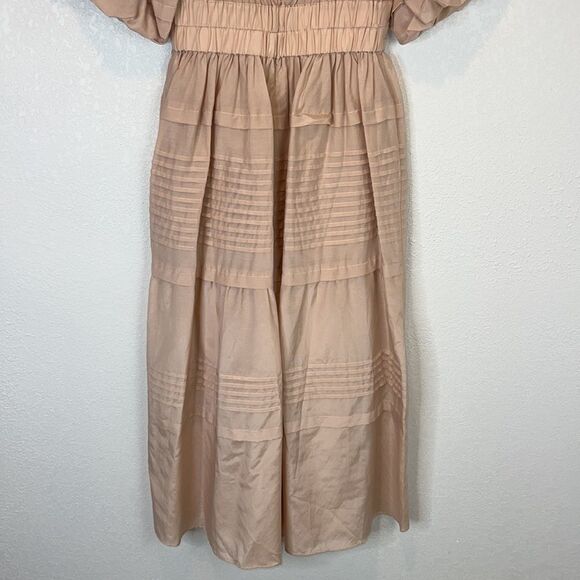 Magali Pascal Ballet Maxi Dress Peony Pink Small Anthropologie - Picture 9 of 15